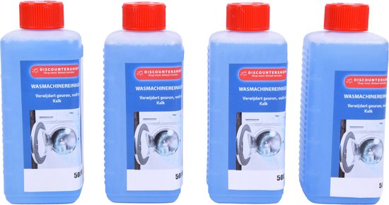 Foto: Set van 4 krachtige wasmachinereinigers 500ml multireiniger voor optimaal onderhoud anti kalk formule voor schone en frisse wasmachines huishoudelijke wassen onderhoud