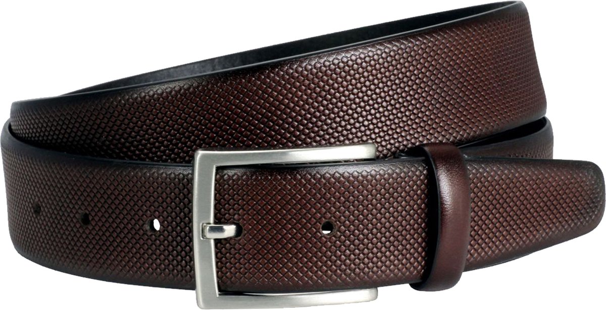 LINDENMANN leren heren riem - bruin