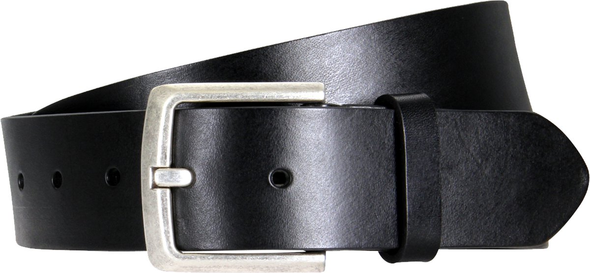 LINDENMANN leren heren riem - zwart