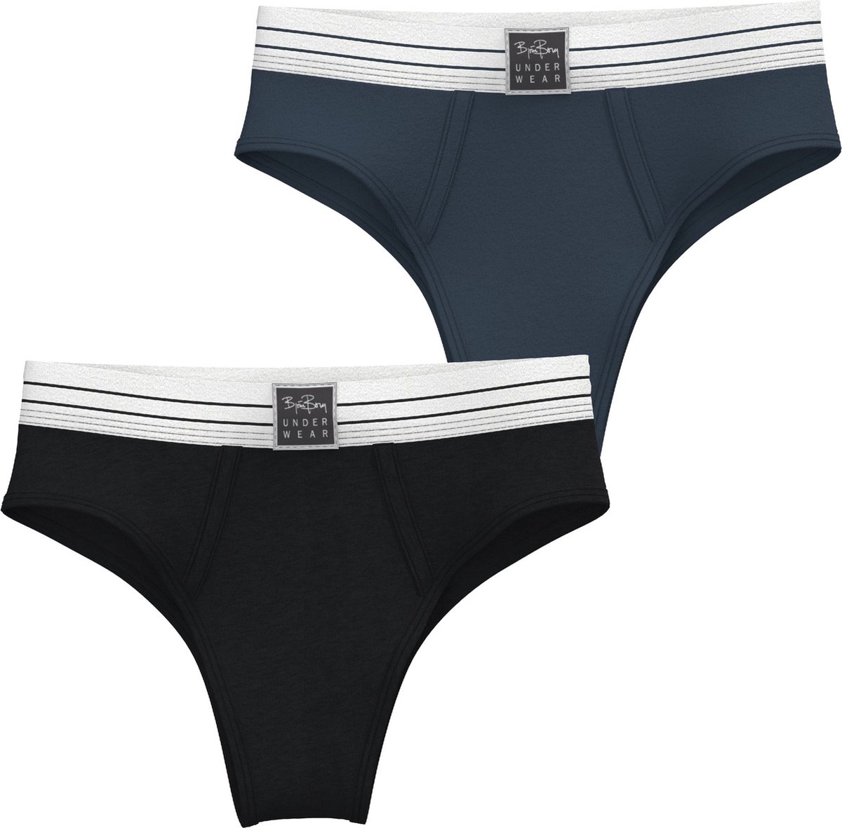 Björn Borg dames Core High Waist Briefs - slip hoge taille (2-pack) - multicolor