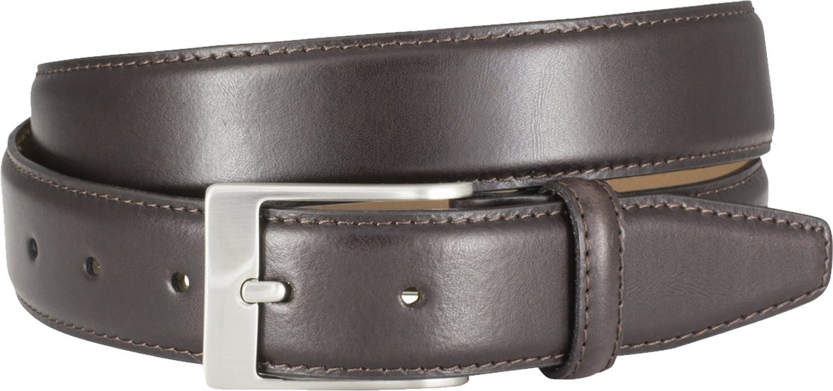 LINDENMANN leren heren riem - bruin