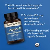 Dr. Mercola - Iodine from Organic Seaweed - Biologisch Jodium - 60 capsules