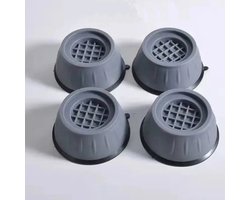 DW4Trading Trillingsdempers wasmachine set van 4 stuks - Verhoger - Schokdempers - Grijs
