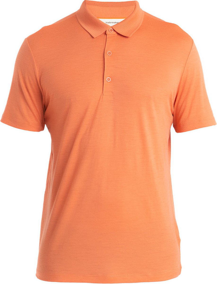 Icebreaker M Mer 150 Tech Lite III SS Polo – Outdoor Kleding Fleeces en Truien Polo’ Ember