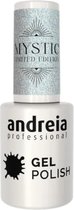 Andreia Professional - Gellak - Kleur TRANSPARANT BLAUW EN GOUDEN GLITTER - Mystic Edition MS1 - 10,5 ml