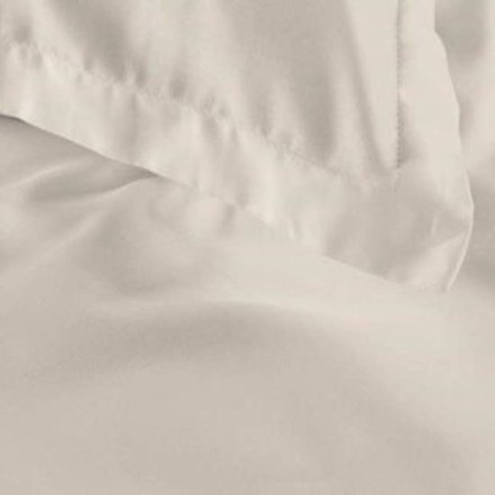 Ambiante Satin Uni dekbedovertrek - Eenpersoons - 140x200/220 cm - Wit van Ambiante — afbeelding 5