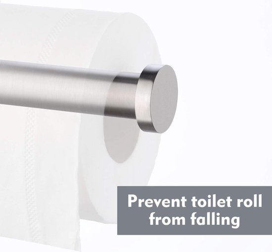 KES Handdoek en toiletrolhouder set badkamer accessoire set 2 stuks toiletpapierhouder en handdoekhaak SUS304 roestvrij staal wandmontage geborsteld goud, LA20BZDG-21