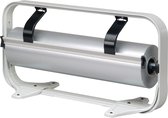 Papierrolhouder Tafelmodel Dispenser- Breedte 80 cm - m lang - Breedte 80 cm - Gekartelde rand voor papier en folie -