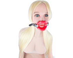 BNDGx® - Gag voor Blow job - Rood - Seks speeltje - mond strap masker bdsm fetish