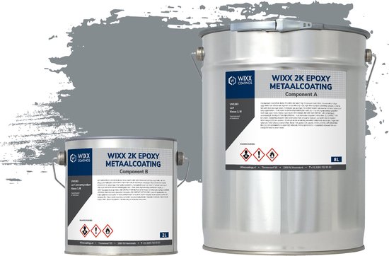 Wixx 2K Epoxy Metaalcoating - 5L - RAL 7046 | Telegrijs 2