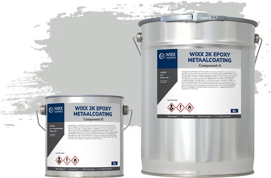 Revêtement métallique époxy 2K Wixx - 5L - RAL 7035 | Gris clair