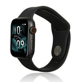 Beline pasek smartwatchbandje voor Apple Watch Silicone 42/44/45/49mm zwart