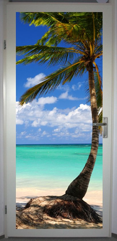 Affiche de porte ' Tropical 4' - autocollant de porte 75x195 cm