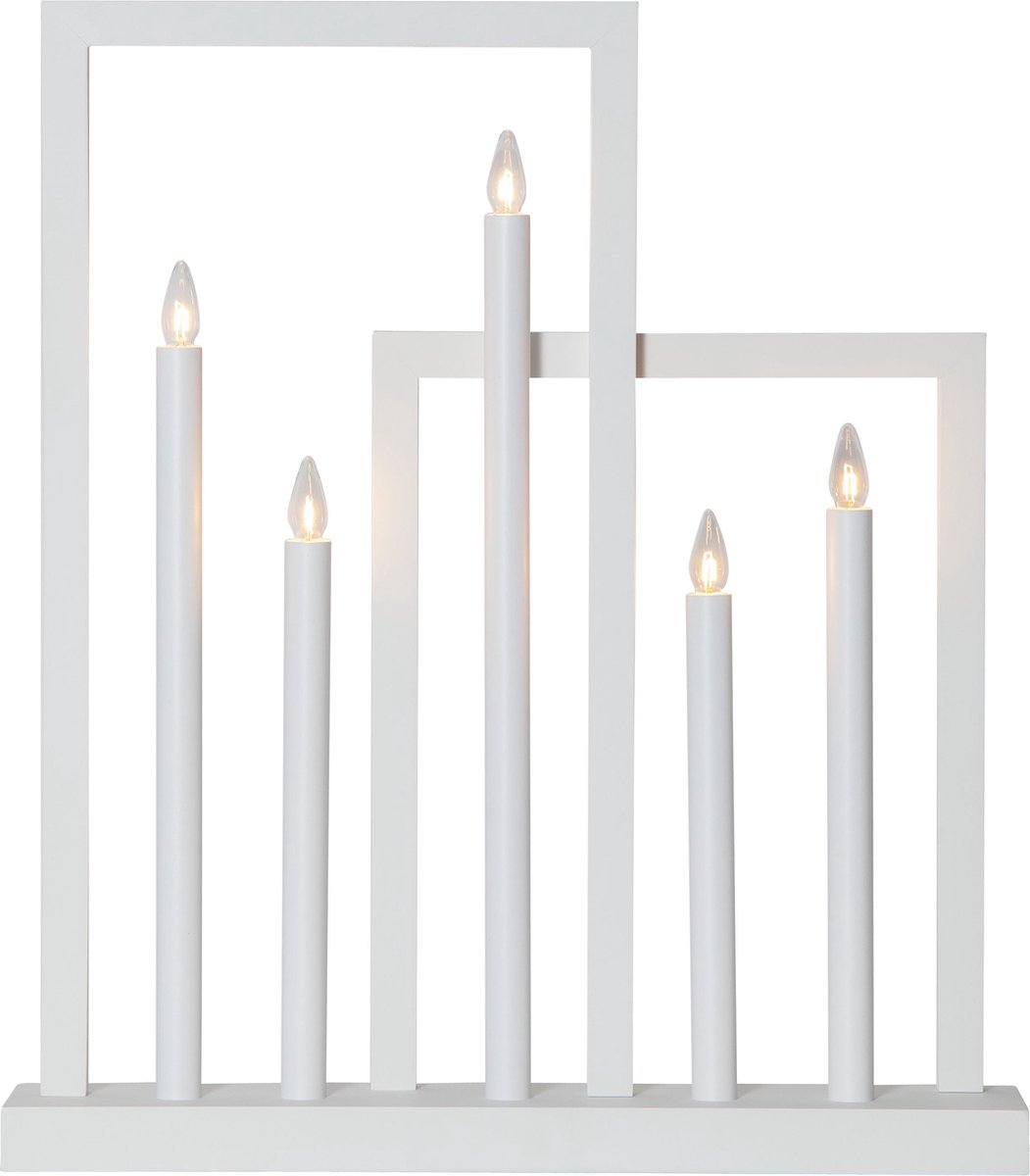 Star Trading kandelaar 'Frame', 5 lichts, wit