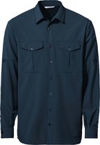 Vaude Men's Rosemoor LS Shirt - Outdoorblouse - Heren - Lange Mouwen - Blauw - Maat L