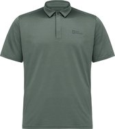 Jack Wolfskin Delfami Polo Shirt 1809801-4311, Mannen, Groen, Poloshirt, maat: L