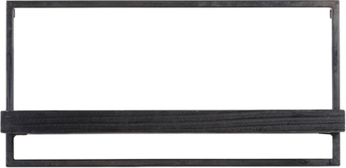 Wandplank MADDISON - 60x15x30cm - Zwart