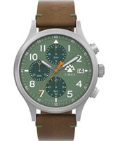Timex Sierra TW2W16400 Horloge - Leer - Bruin - Ø 42 mm