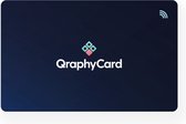 Digitaal Visitekaartje | NFC én QR-Code | Contactgegevens eenvoudig delen | Blue Gradient | QraphyCard