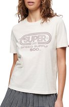 Superdry Archive Kiss Print T-shirt Vrouwen - Maat 36
