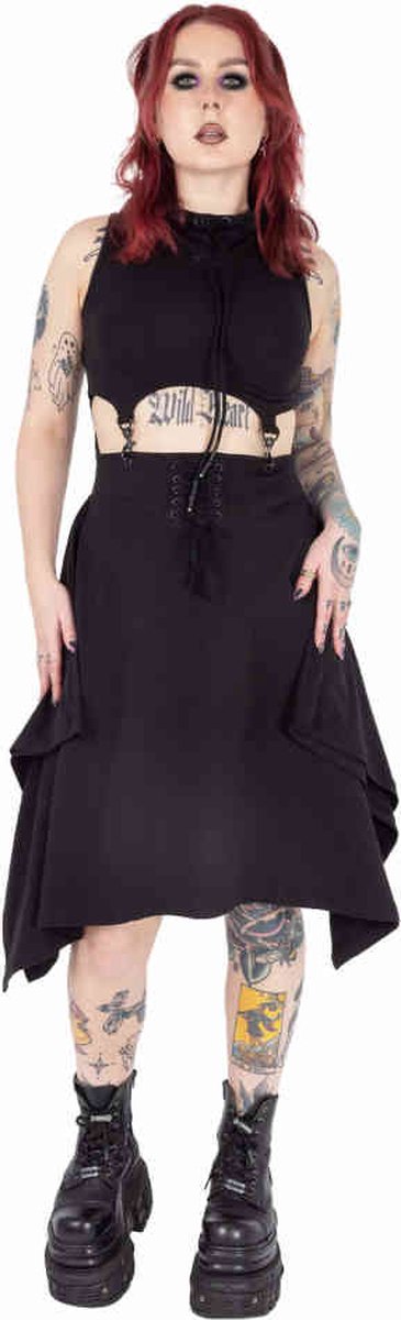 Chemical Black - Ilse Korte jurk - M - Zwart