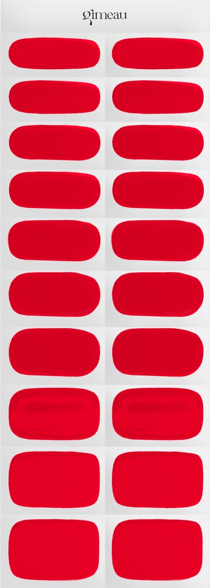 Gimeau Gel Nail Sticker Royal Red