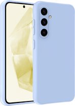 Hoesje Geschikt voor Samsung A35 Hoesje Siliconen Case - Hoes Geschikt voor Samsung Galaxy A35 5G Hoes Siliconen - Lichtblauw