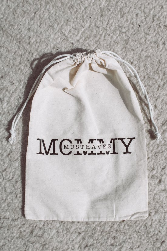 Mommy musthaves bag - bewaarzakje - luier etui - reserve kleding tas - organizer bag - speelgoed opberger - multifunctioneel - binnen tas - katoen - naturel - kraamcadeau - luiertas accessoire van Mommy musthaves — afbeelding 4