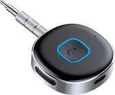 LuTech® Bluetooth Receiver Auto - Aux Bluetooth Ontvanger - Bluetooth 5.3 - Handsfree Bellen - Audio Receiver - Inclusief Kabel en Plug - Zwart
