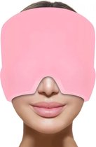 Migraine Muts - Migraine Masker - Hoofdpijn Masker - Coldpack - Roze - Migraine Cap - Hoofdpijn muts