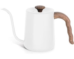 House of Husk Slow Coffee Ketel - Pour Over Kettle - Gooseneck kettle - Heet Water Ketel - Coffeemaker - RVS - Cafetière - 600 ml - Wit House of Husk Slow Coffee Ketel - Pour Over Kettle - Gooseneck kettle - Heet Water Ketel - Coffeemaker - RVS - Cafetière - 600 ml - Wit
