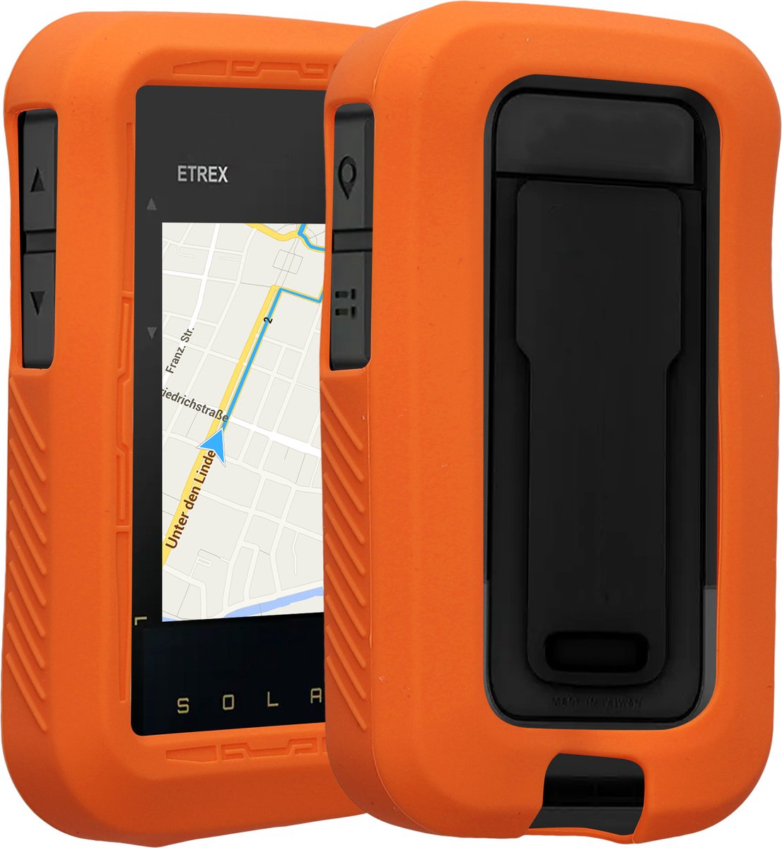 kwmobile Hoesje geschikt voor Garmin eTrex Solar - Beschermhoes voor handheld GPS - Back cover in oranje