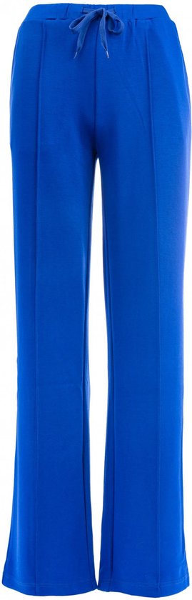 NED Broek Nino Paspel Light Scuba Tricot 24s2 U236 04 Blue Dames