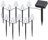 Rabalux -LED lamp - Solarlampen / zonnelamp 10 armaturen 3.7m - LED, IP44, paddestoelvormige kap - verlichting voor buiten