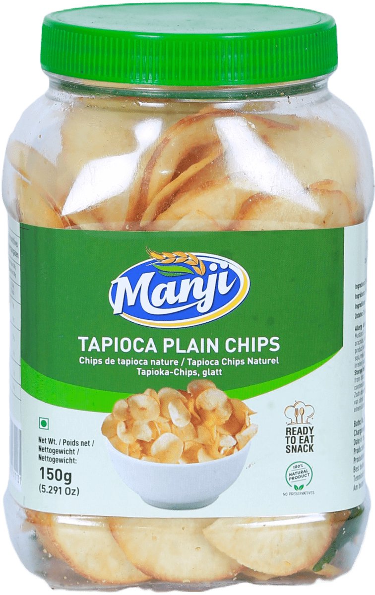 Manji - Naturel Tapioca Chips - 3x 150 g