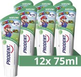 Prodent Junior 6-13 jaar Tandpasta - Super Mario - tandverzorging met fluoride remineralisatie-technologie - 12 x 75 ml