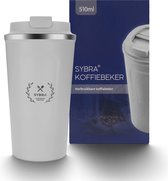 Koffiebeker wit - 510ml - coffee mug - koffiebekers to go - thermosbeker