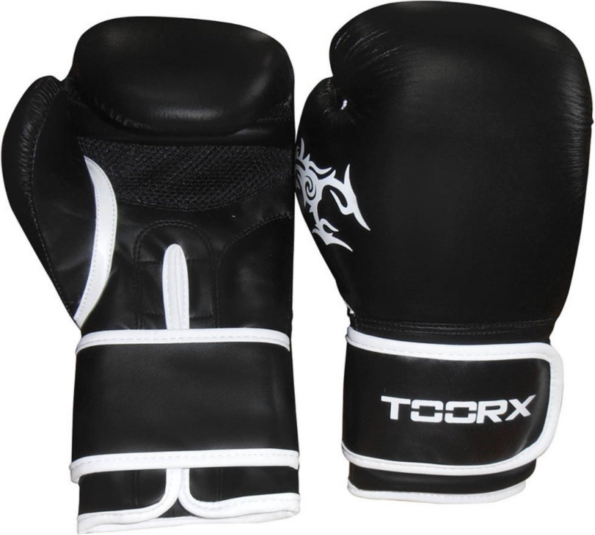 Toorx Fitness Bokshandschoenen Panther - Leer - Tribal - Training - Boksen - Kickboksen - Zwart - 12 oz