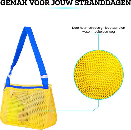 Zomerstrandtas Van Netstof Met Geïsoleerd Koelvak En Ritssluiting Draagbaar En Ideaal Voor Buiten