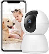 Babyfoon avec caméra et application - Babyphone - Caméra pour animaux de compagnie - Caméra de sécurité - Détection de mouvement - Ultra HD - Caméra avec WiFi