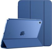 JETech Tablet Hoes geschikt voor de iPad 10 (10,9 inch, model 2022, 10e generatie), Dunne Stand Harde Achterkant Beschermhoes (Marineblauw).