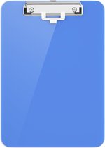 Blauwe Kunststof Klembord Standaard A4 Formaat voor Verpleegkundigen, Studenten, Kantoor en Vrouwen - Klembord met Pennenhouder en Lage Profiel Klem - Afmetingen 30 x 22.5cm (Blauw)