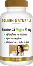 Golden Naturals Vitamine D3 Vegan 75 mcg (120 veganistische softgel capsules)