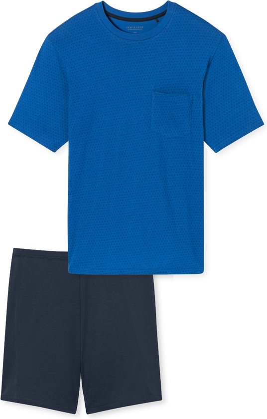 Schiesser Pyjama korte broek - 824 - maat XL (XL) - Heren Volwassenen - 100% katoen- 181155-824-XL