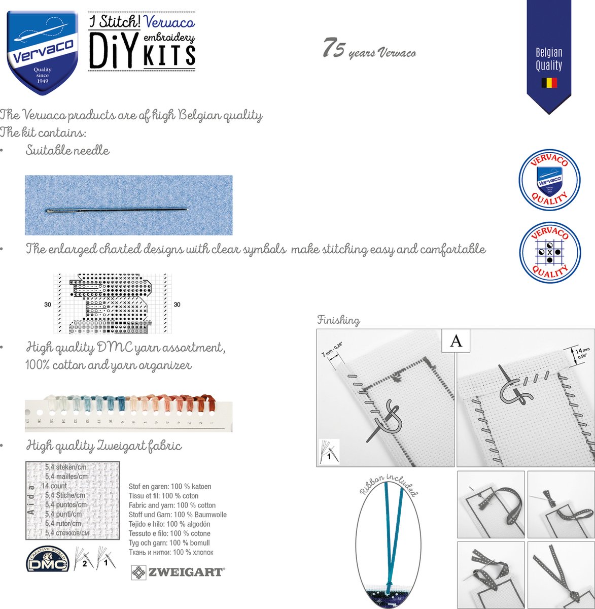 Vervaco - Bladwijzer kit - Klaprozen set van 2 - PN-0211783 - Borduren - Borduurpakket - Borduurpakket volwassenen - Borduurpakket kind — afbeelding 2