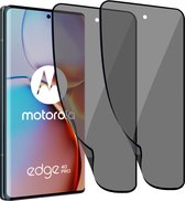 2x Convient pour Motorola Edge 40 Pro - Protecteur d'écran de confidentialité - Verre de protection - Private GuardCover