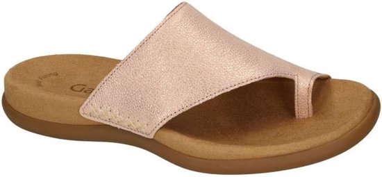 Gabor -Dames - roze-goud metallic - slippers & muiltjes - maat 37