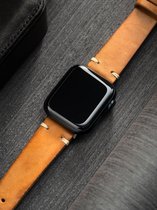 Apple Watch Leren Horlogeband - Brown Vintage Caramel - 42mm, 44mm, 45mm