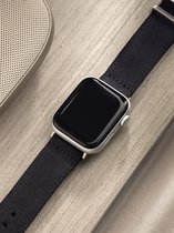 Apple Watch Horlogeband - Black Canvas Safari - 42mm, 44mm, 45mm