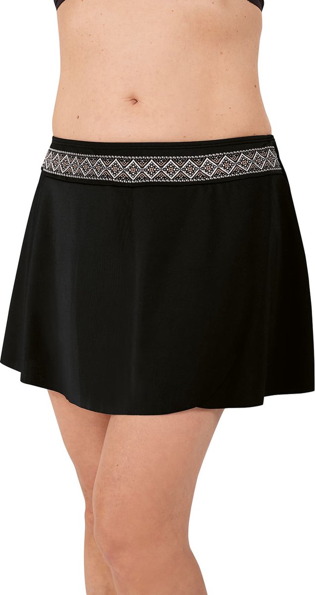Amoena Mykonos Skirt Mykonos Skirt C0603 C0603 - black/white/beige - maat 50